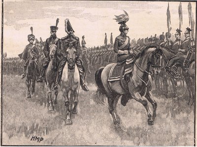 The Queen of Prussia reviewing the army AD1806 by Henry Marriott Paget